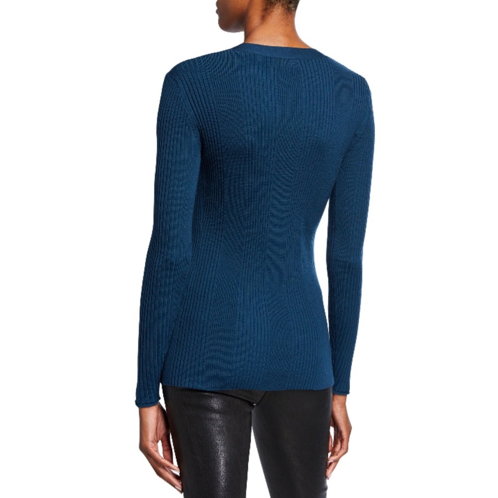 NEW JASON WU V-NECK WOOL SWEATER - Picture 4 of 5